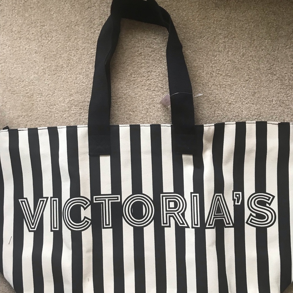 Black Stripes Tote Bag